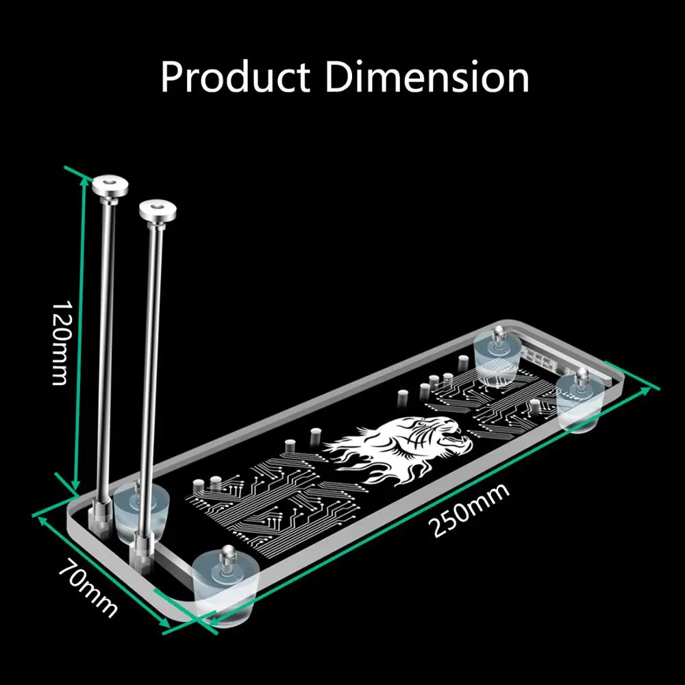 2019 new model PCI- E 3.0 16X Graphics Card vertical kickstand/base with RGB LED Light and PCI-E Extension cable DIY ATX case