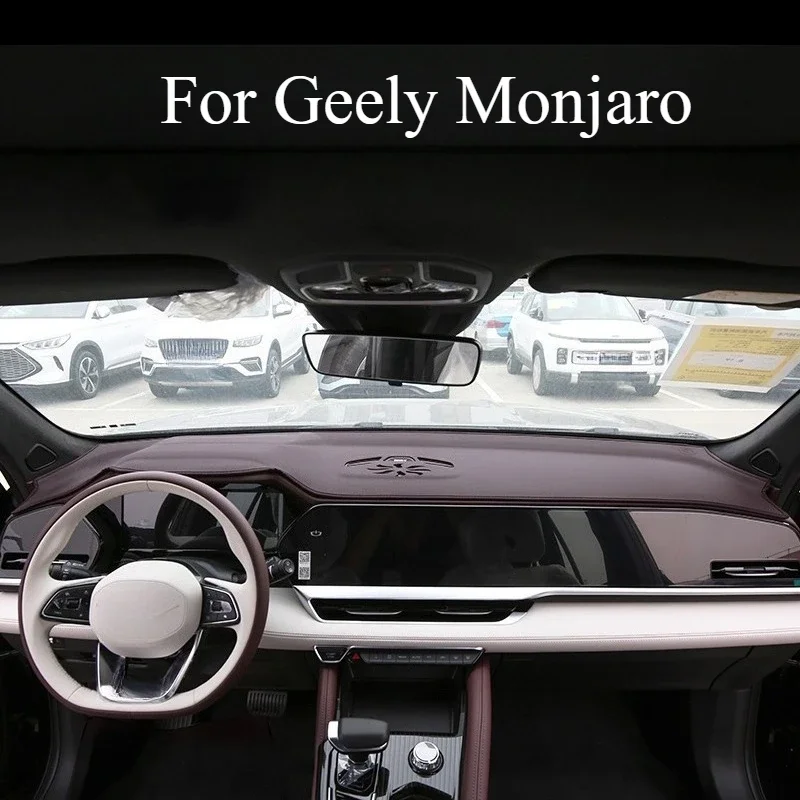 

Солнцезащитный коврик для приборной панели с левым рулем для Geely Monjaro/Emgrand L, центральная консоль, защита от солнца, внутреннее украшение, затеняющая накладка на приборную панель
