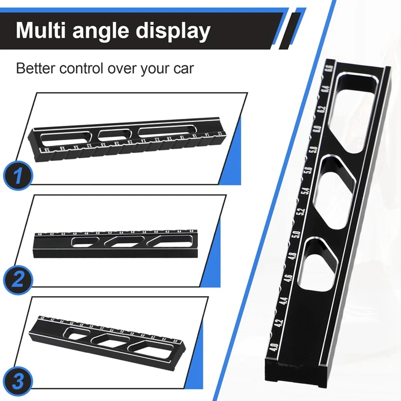 RC Car Measuring Tool RC Car Ride Height Gauge Measurement Universal Practical RC Chassis Droop Gauge For 1/10 Rc Car