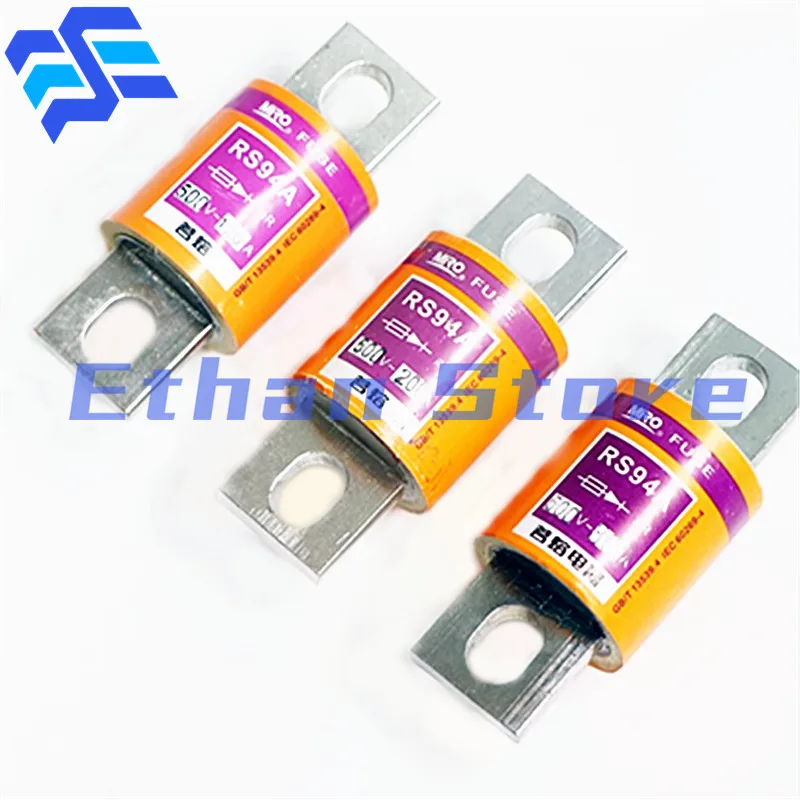 2PCS Round Tube Bolt Type Fast Fuse RS94A 50A 100A 120A 125A 150A 160A 200A 225A 250A 300A AR 500V