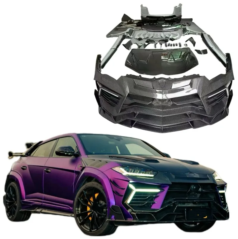 FORLamborghini Urus S Upgraded MSY Style Dry Carbon Fiber Front Bumper Assembly Fenders Arch Side Skirt Rear Wing Body Kit