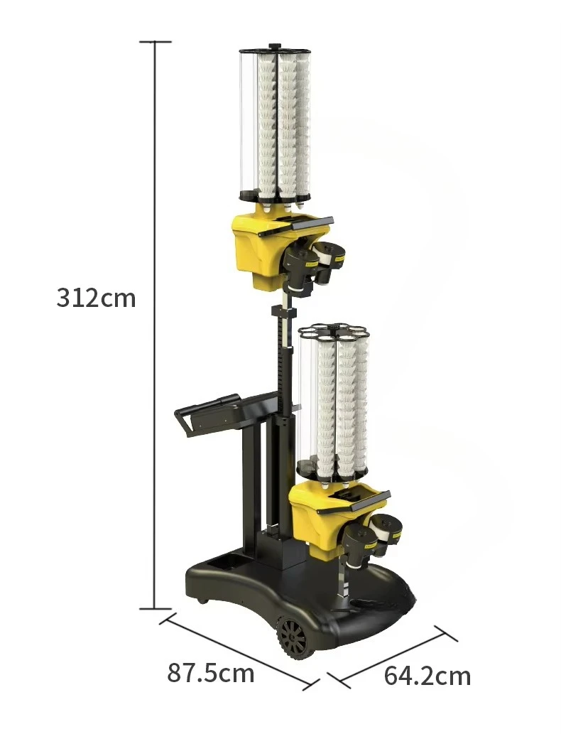 Lanciatore automatico per volani da badminton per uso interno