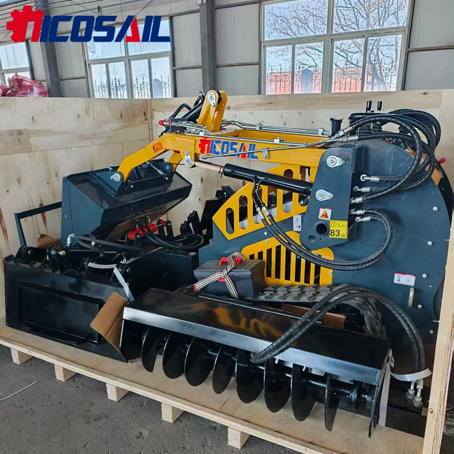 

Мини-погрузчик 380E с сертификатом CE, простое управление, компактный, для фермы и сада