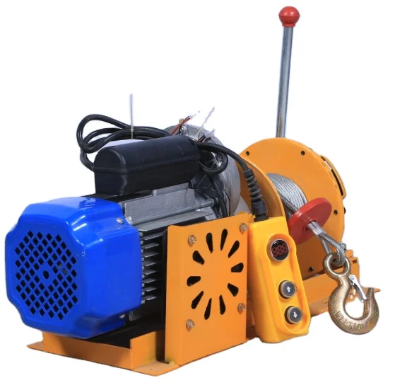 New style 500kg-1000kg outdoor and indoor electric wire rope hoist winch with clutch