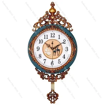 Large Luxury Gold Wall Clock Living Room Silent Creative Swing Wall watches Bedroom Quartz Clocks Wall Home Decor