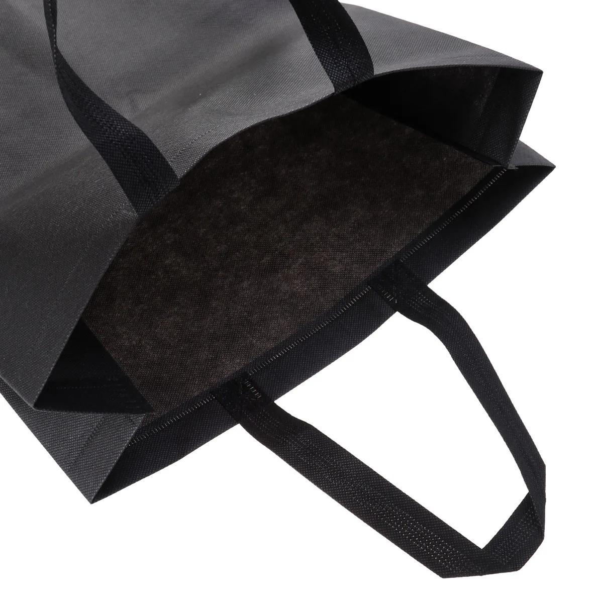 

2Pcs Non-Woven Fabric Foldable Shopping Bags Reusable Heavy-Duty Grocery Large-Capacity Storage Pouches Eco-Friendly