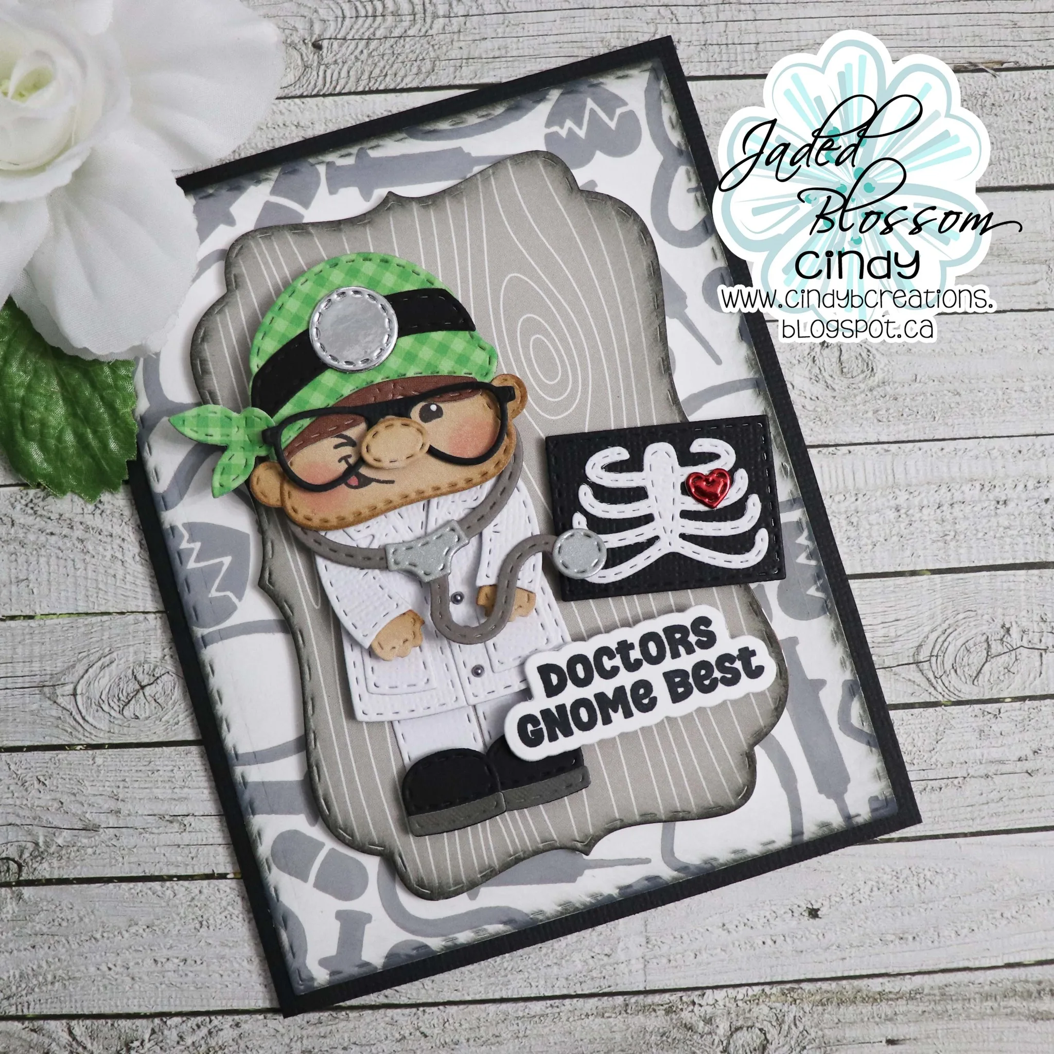 Gnome 2024 Medical Doctors Nurses Metal Cutting Dies Clear Stamps Stencil DIY Decorating Scrapbook Paper Card Album Craft Die