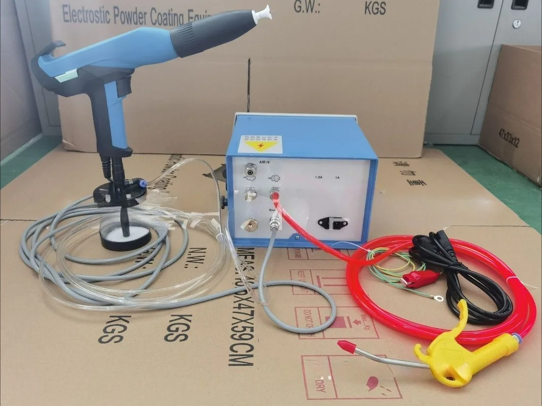 Lab Test Electrostatic Powder Coating Machine With Home Applicable Cup G M03 Spray Gun and K1 Painting Unit