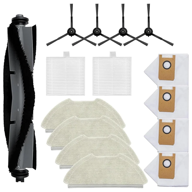 PER QUELLO-Per AIRROBO T20+ Accessori per aspirapolvere robot Spazzola laterale principale Filtro Hepa Accessori per sacchetti per la polvere in tessuto