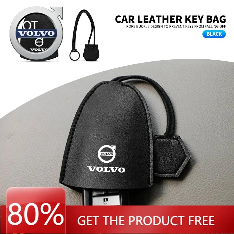 

Эмблемы 2026, новинка для Volvo Drawstring, мягкая кожаная сумка для ключей от автомобиля, держатель для ключей, органайзер для Volvo Rdesign AWD C30 C70 S40 S60 S70 S8