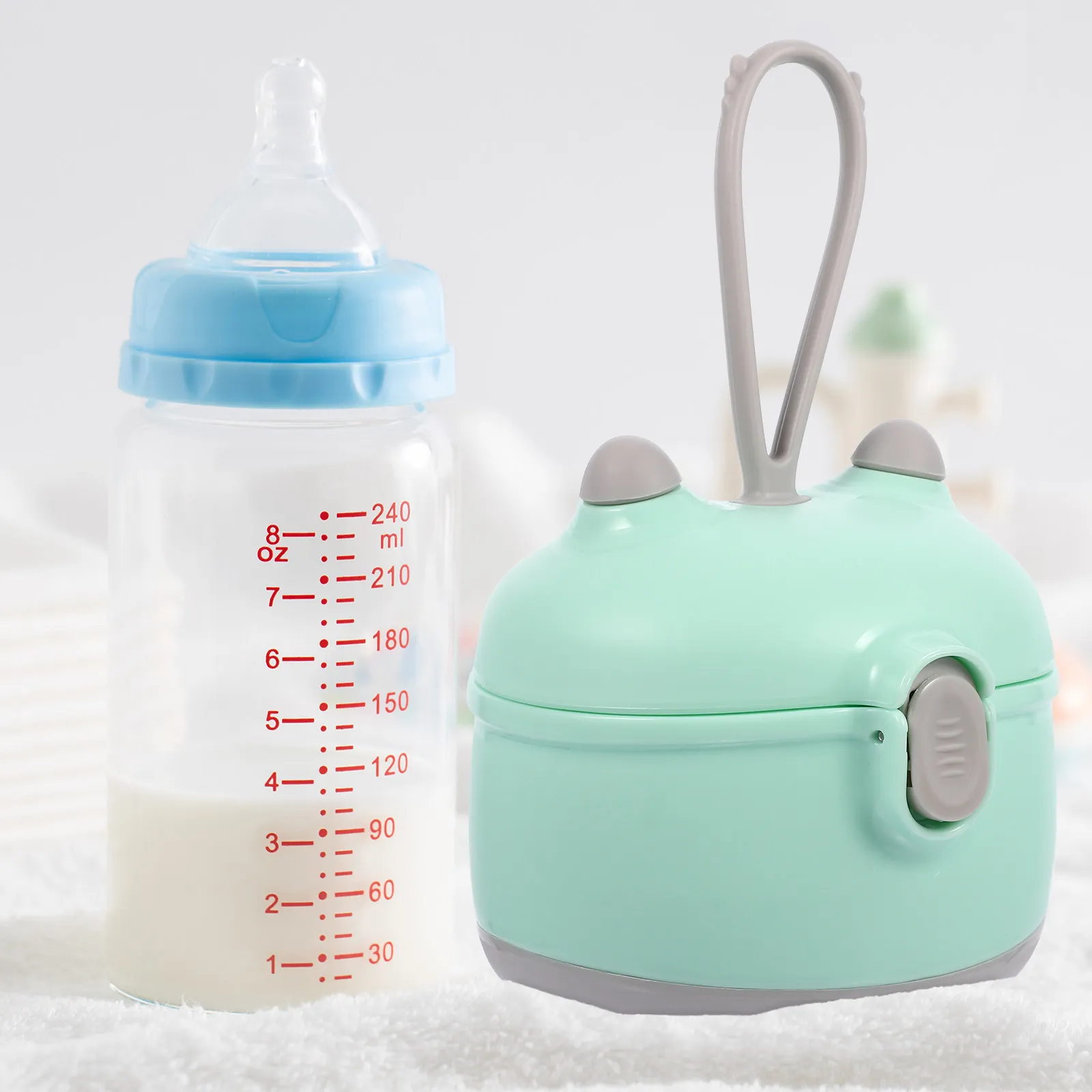 Multifunctional Milk Powder Container Formula Dispenser Box Keeping Storage for Baby Snacks Fruits Tea Coffee
