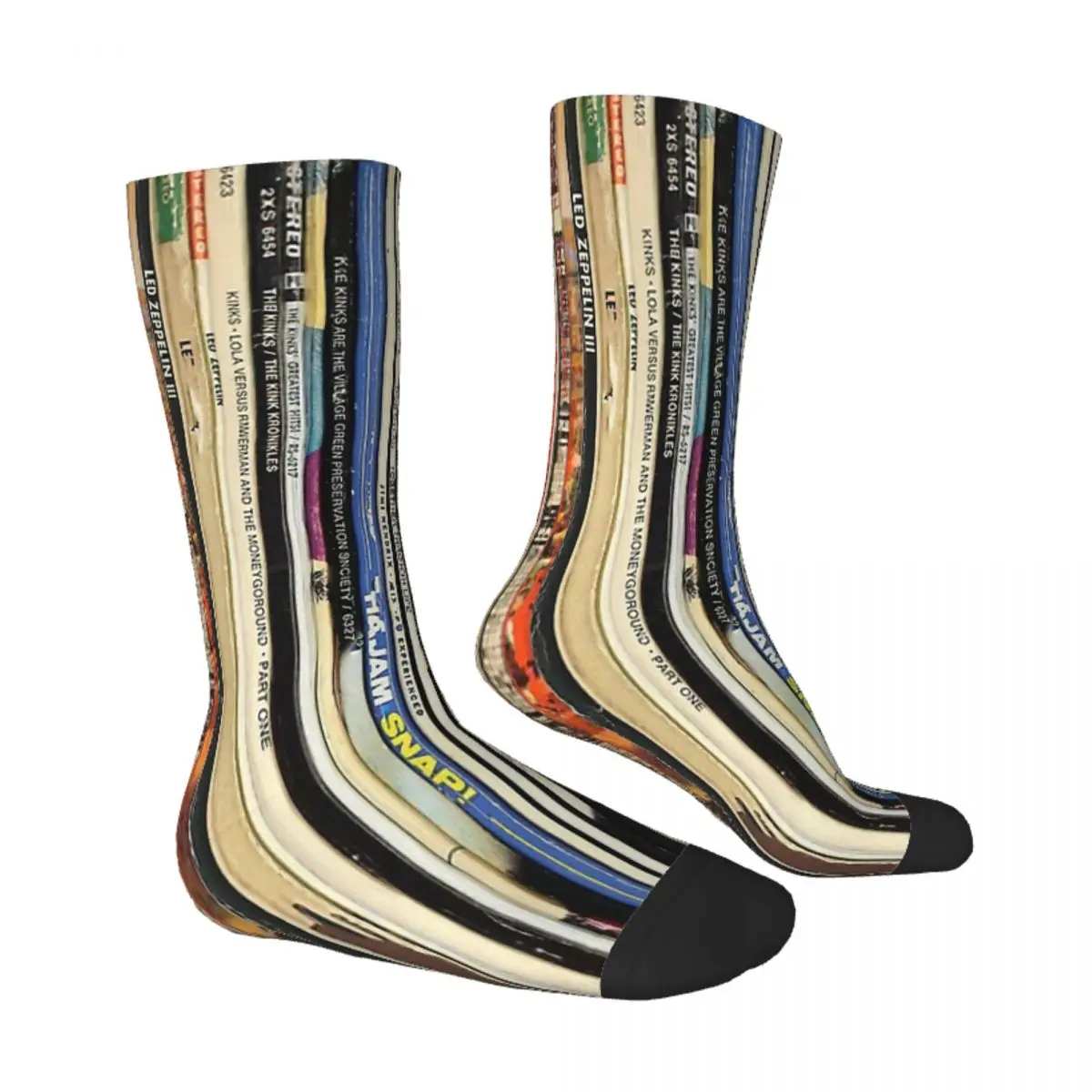 Rock Vinyl Records Rock Hip Hop Socks Male Mens Women Winter Stockings Polyester