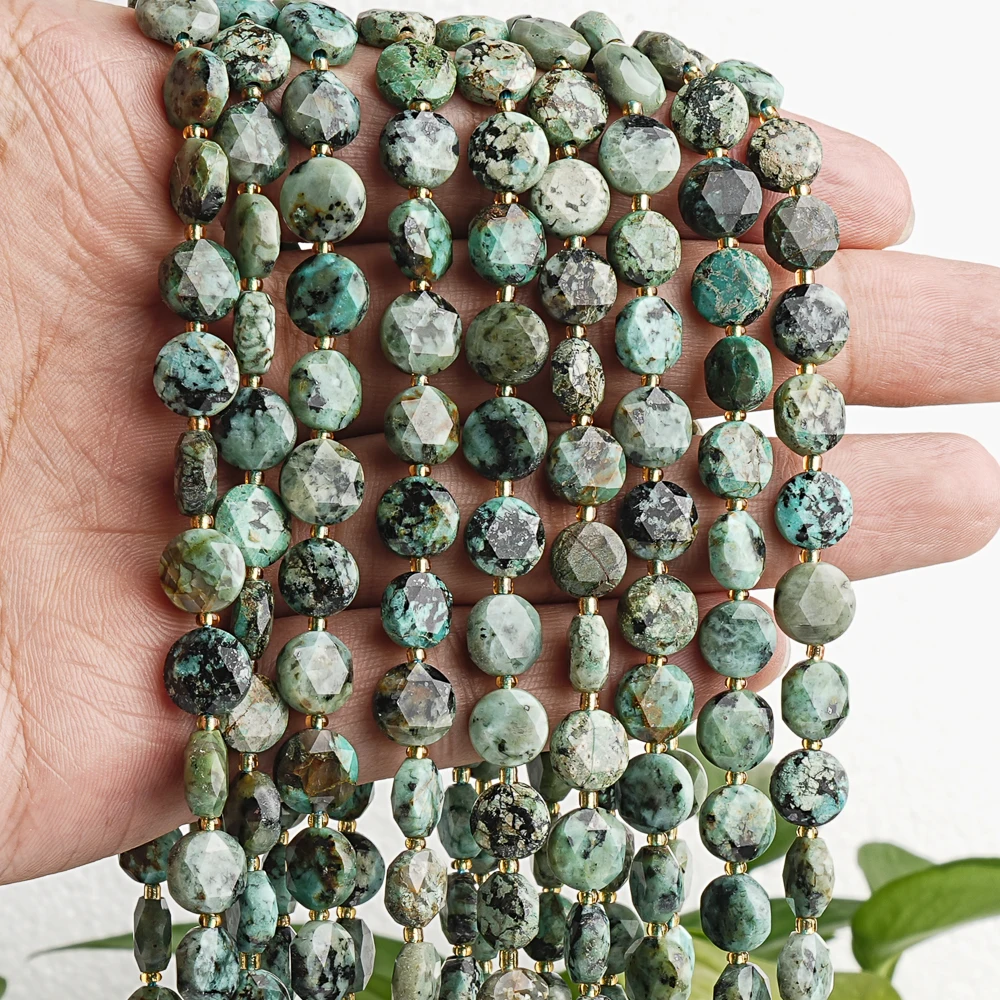 7-8 مللي متر Moonstone Morganite Iolite الأوجه الخرز المستديرة لصنع المجوهرات قلادة سوار DIY بها بنفسك الأحجار الكريمة فضفاض الخرز #3