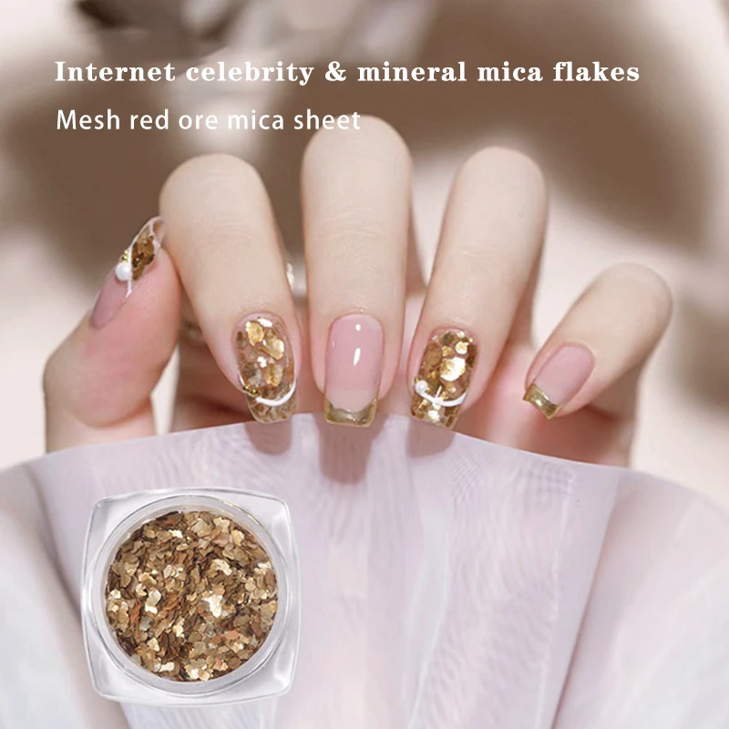 1 scatola Nail Diamond Glitter paillettes Nail Shining Mirror farina Mica paillettes Nail Painting Nail Salon