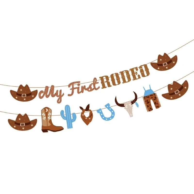 

Horse Party Plates Western Cowboy Party Tableware Set For Birthday Celebrations