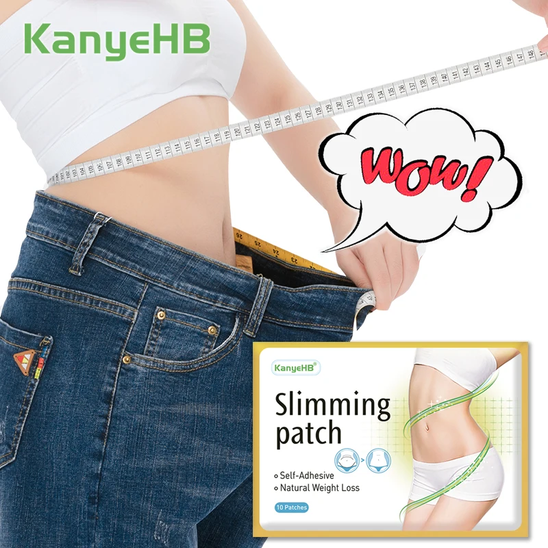 10Pcs=1Bag Fat Burner Weight Loss Patch Slimming Navel Sticker Natural Herbal Extract Slimming Products Body Slim Plaster W004