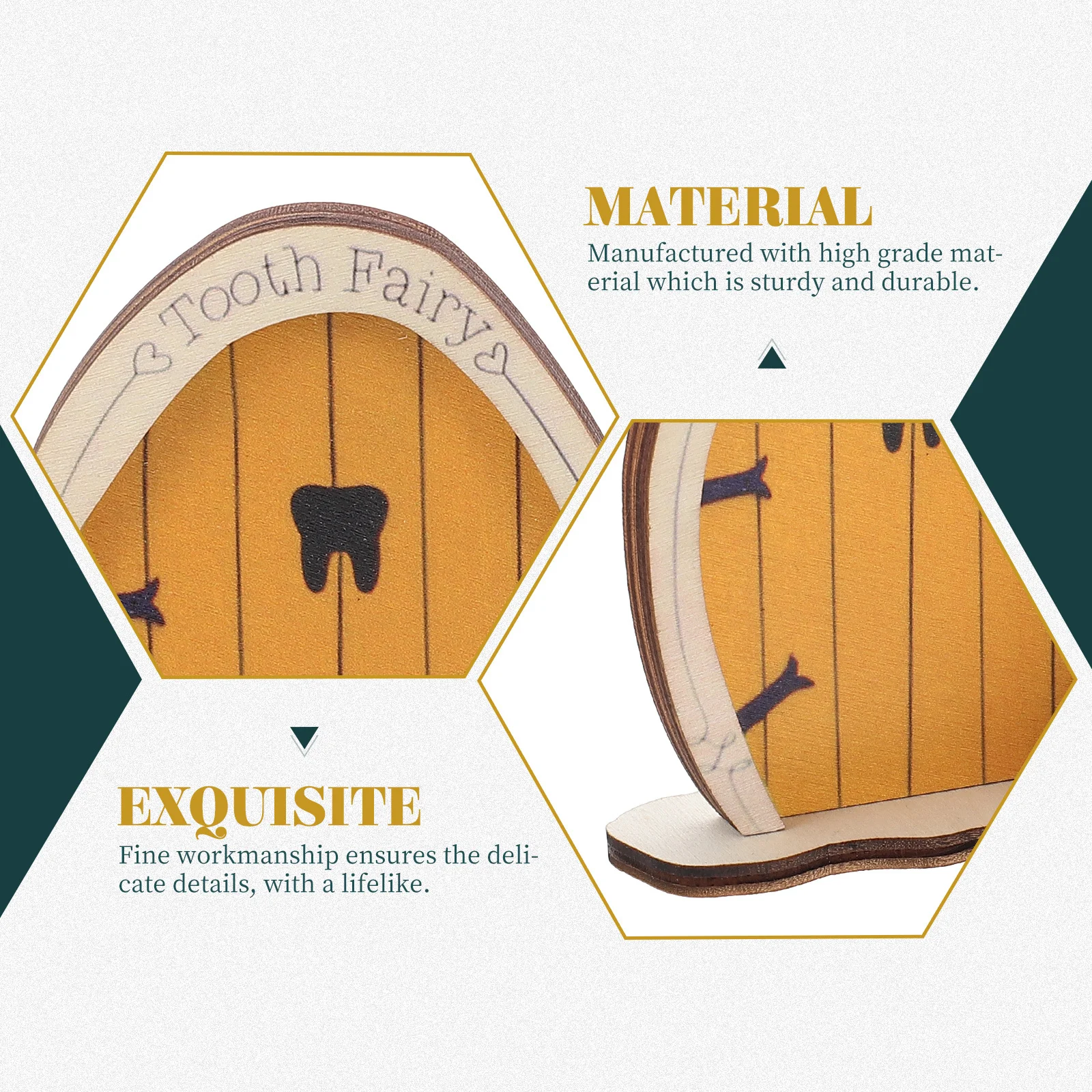 

2pcs Garden Decoration Ornaments Wooden Fairy Door For Tree Outdoor Kids Gift Wood Craft Statue Elf Door Decor Garden Tree