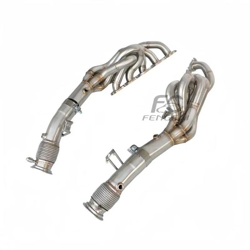 Customized Dumppipe Car Exhaust Headers for Audi R8 V10 5.2L 2010-2019 OEM Stainless Steel Equal-length Exhaust Manifold Upgrade