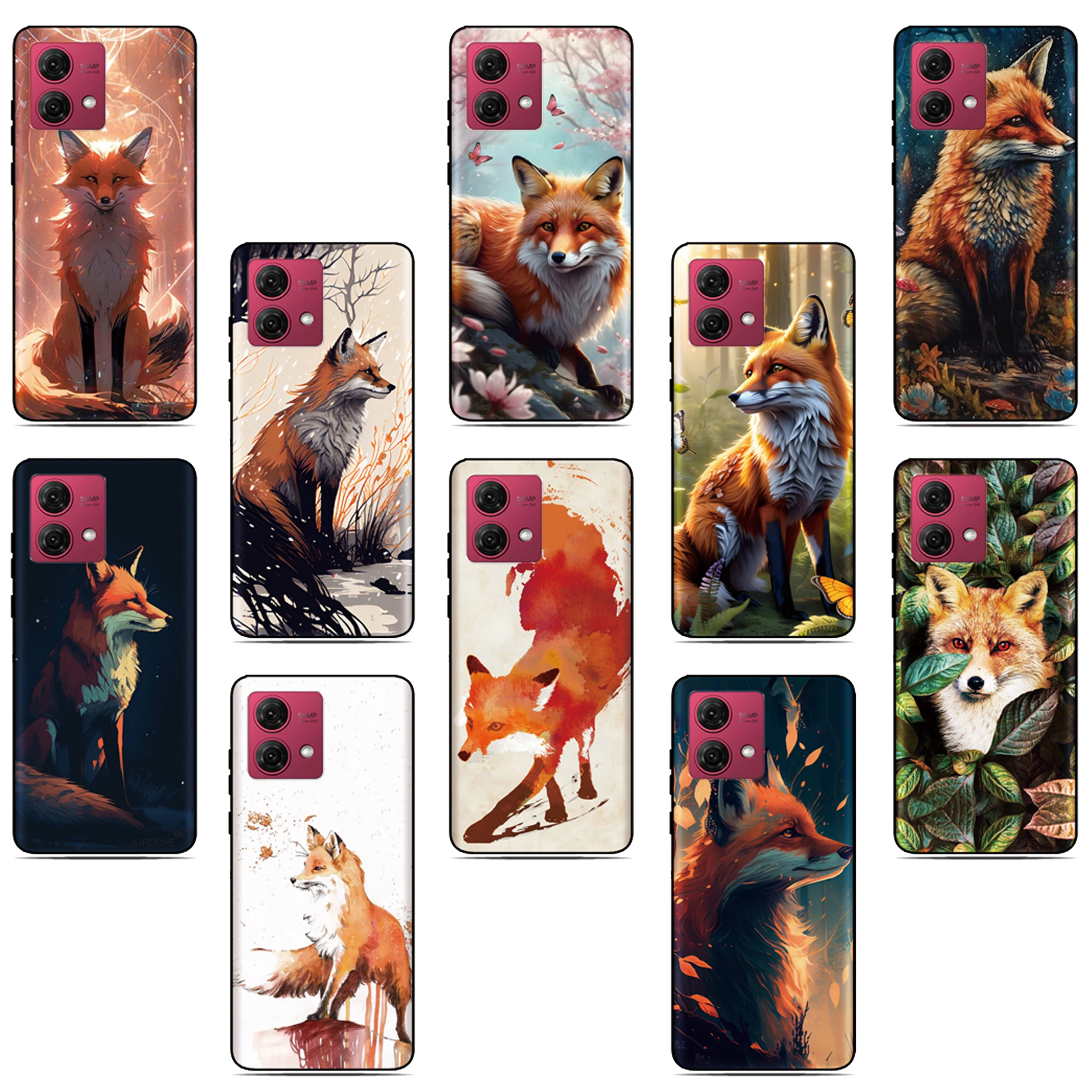 Fuchs-Tier-Handyhülle für OPPO A6x A6T A6 A3 A5 Pro A3X A5x 4G 5G A17 A17K A80 A78 A58 A54 A76 A98 A55 A53 A2X Rückseiten-Cover