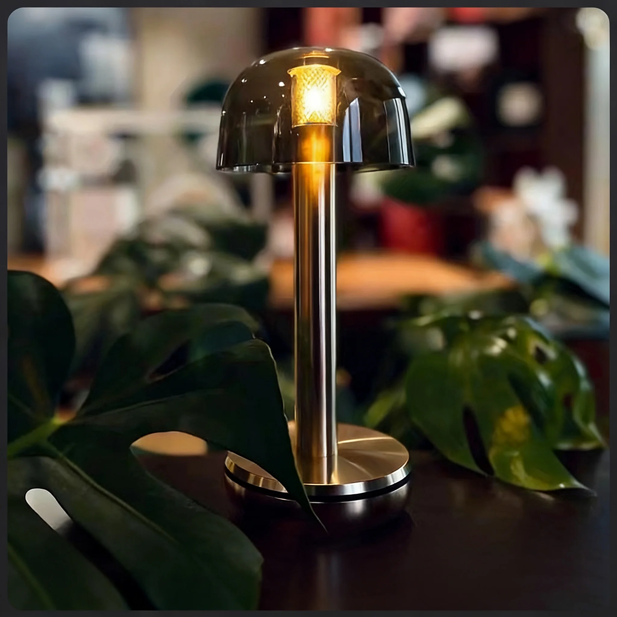 

Скандинавская лампа-бар с сенсорным управлением и беспроводной зарядкой для дома, гостиной, спальни, прикроватная атмосферная лампа для кемпинга, ресторана, бара