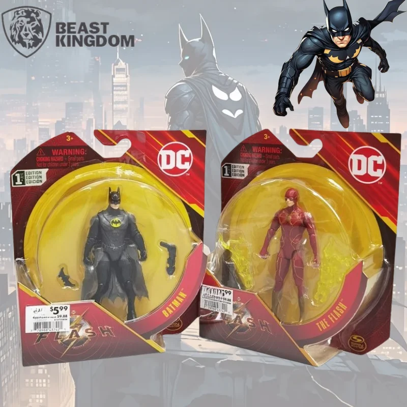 

BeastKingdom Batman The Flash Cartoon Personalized Figure Model Creative Anime Peripheral Figures Movable Tabletop Ornament Gift