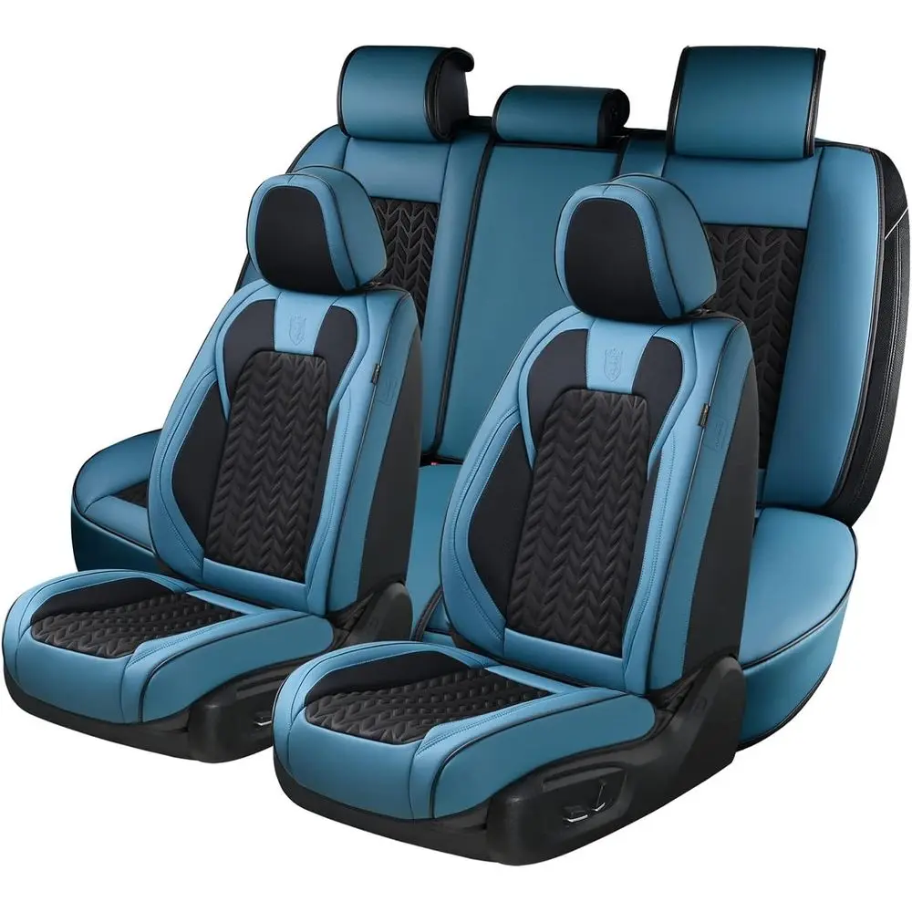 

Seat Covers ull Set, 5 Seats Breathable aux Leather Seat Covers or Cars, Car Cover Winter, Car Protector Car Cush