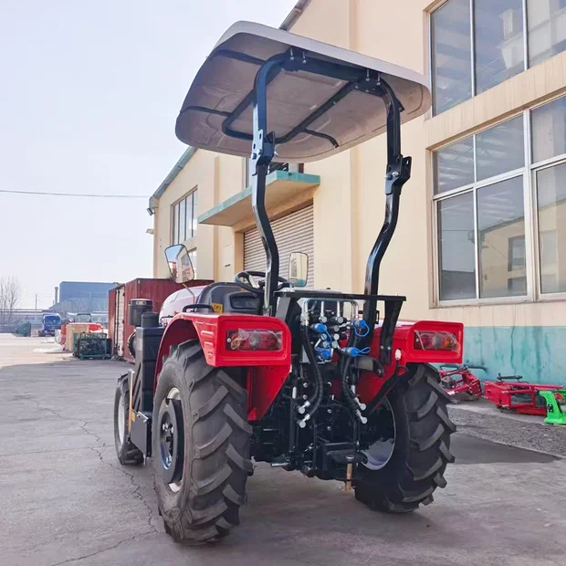 High Performance Mini Tractor 60 HP Agriculture Light Ditching Tractors Cultivator Four Wheel Drive Hydraulic Wheel Tractor