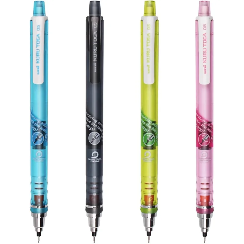 UNI Kuru Toga 0.5mm Mechanical Pencil Japanese Stationery M5-450T Lead Rotation Mechanics Graphite Pencil ‎Retractable