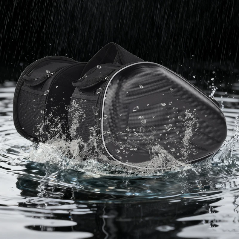 Универсальные мотоциклетные седельные сумки, водонепроницаемые гоночные мотошлемы, дорожные сумки, чемодан, седельные сумки + дождевик + пластик