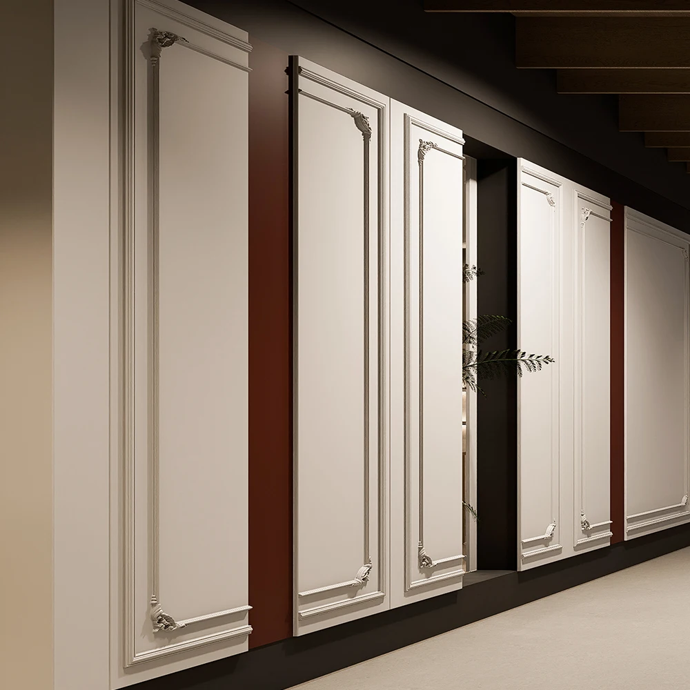 #French Style Custom Wall Paneling, Elegant Moulding Wainscoting for Living Room/Office Interior Decoration