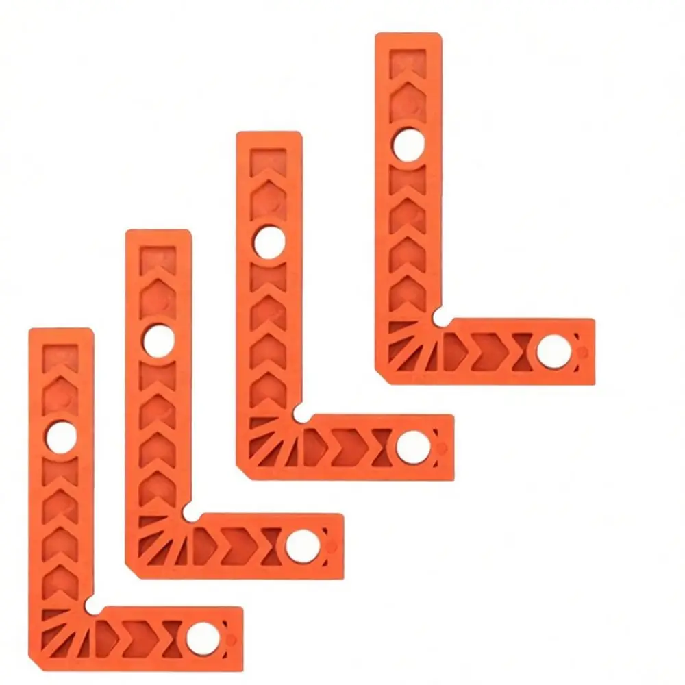 Carpentry Right Angle Positioning Square ABS Clamp Tool L Shaped Ruler For Woodwork Furniture Fixing Assembly