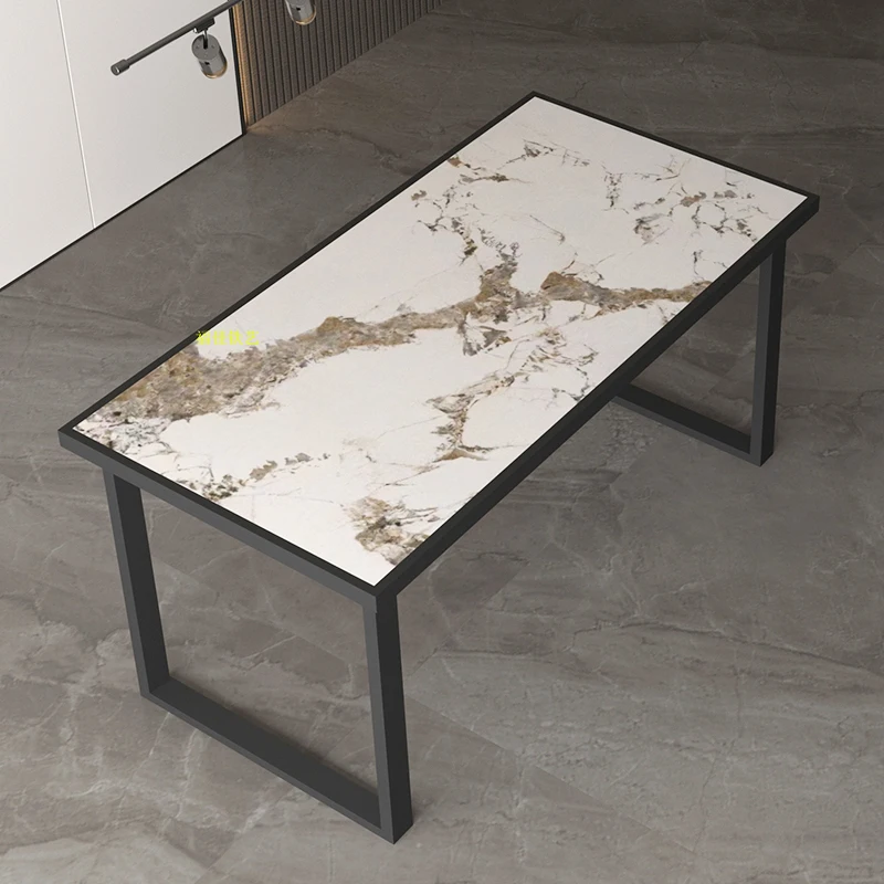 أرجل طاولة مدمجة من البلاط، أقدام رخامية، دعامة صخرية لتناول الطعام، قاعدة زجاجية تدعم أقدام طاولة الطعام البسيطة