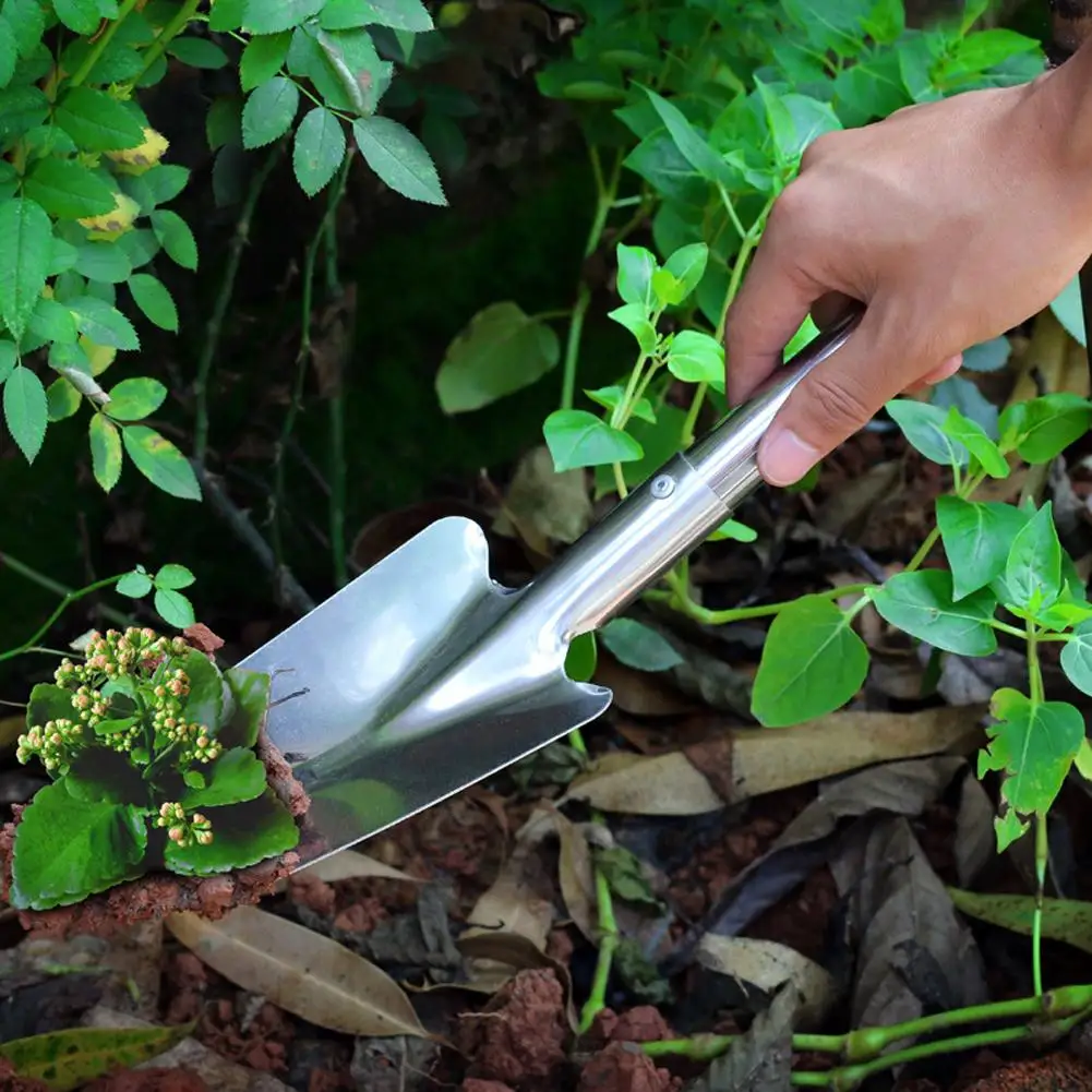 1/2PCS Heavy Duty Garden Trowel Stainless Steel Non-Slip Grip For Digging Weeding Transplanting Agricultural Tools