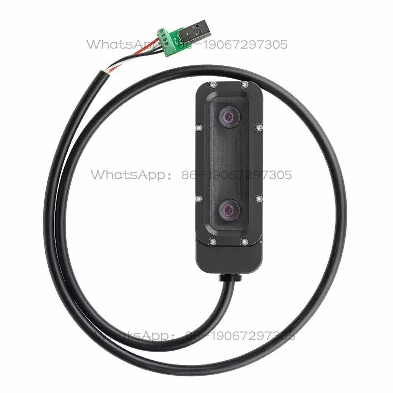 Synchronized stereo cameras, same frame splicing, distance measurement, visual obstacle avoidance, 300 meters waterproof and