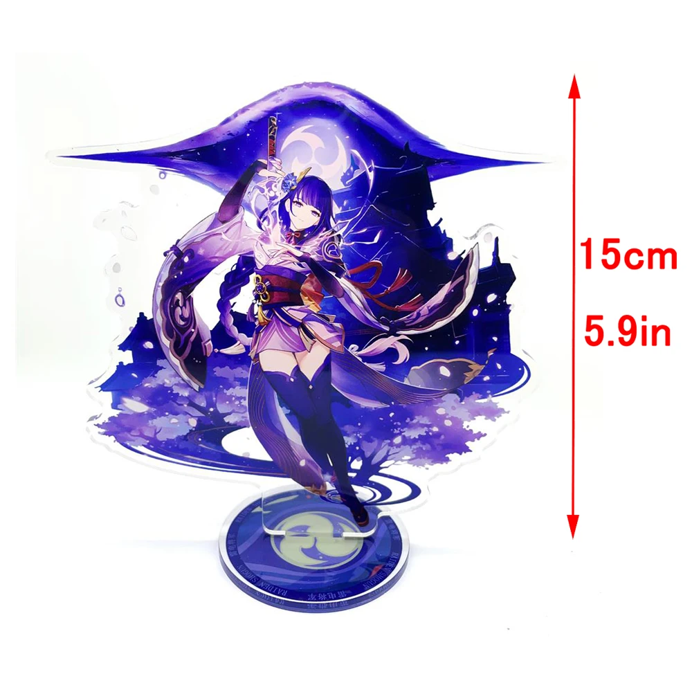 Genshin lmpact Anime Figure Acrylic Stand Varesa Mavuika Kinich Wanderer Model Plate 1pc Desk Decor Standing Sign Game Fans Gift image 5