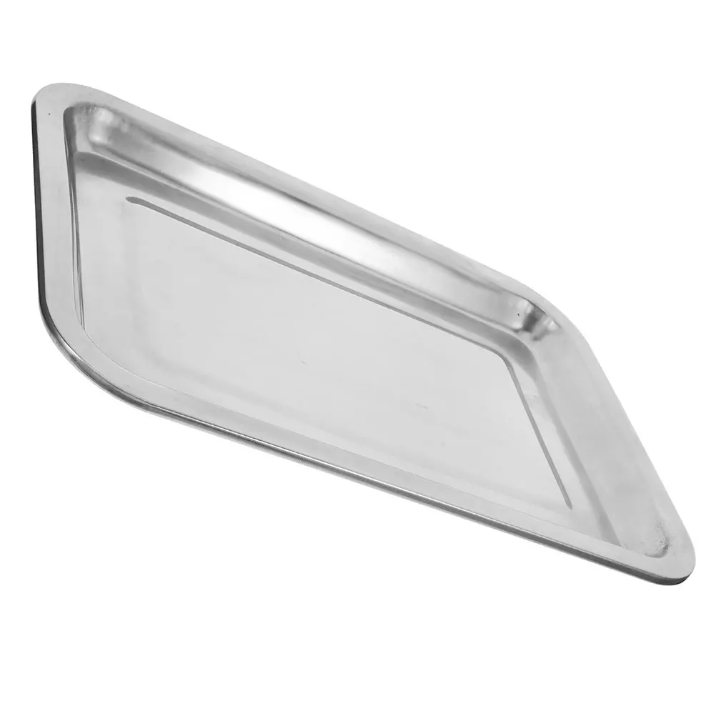

Laboratory Tray Stainless Steel Durable Spill Containment Acid Alkali Resistant Chemical Experiment Teaching Supplies Medical