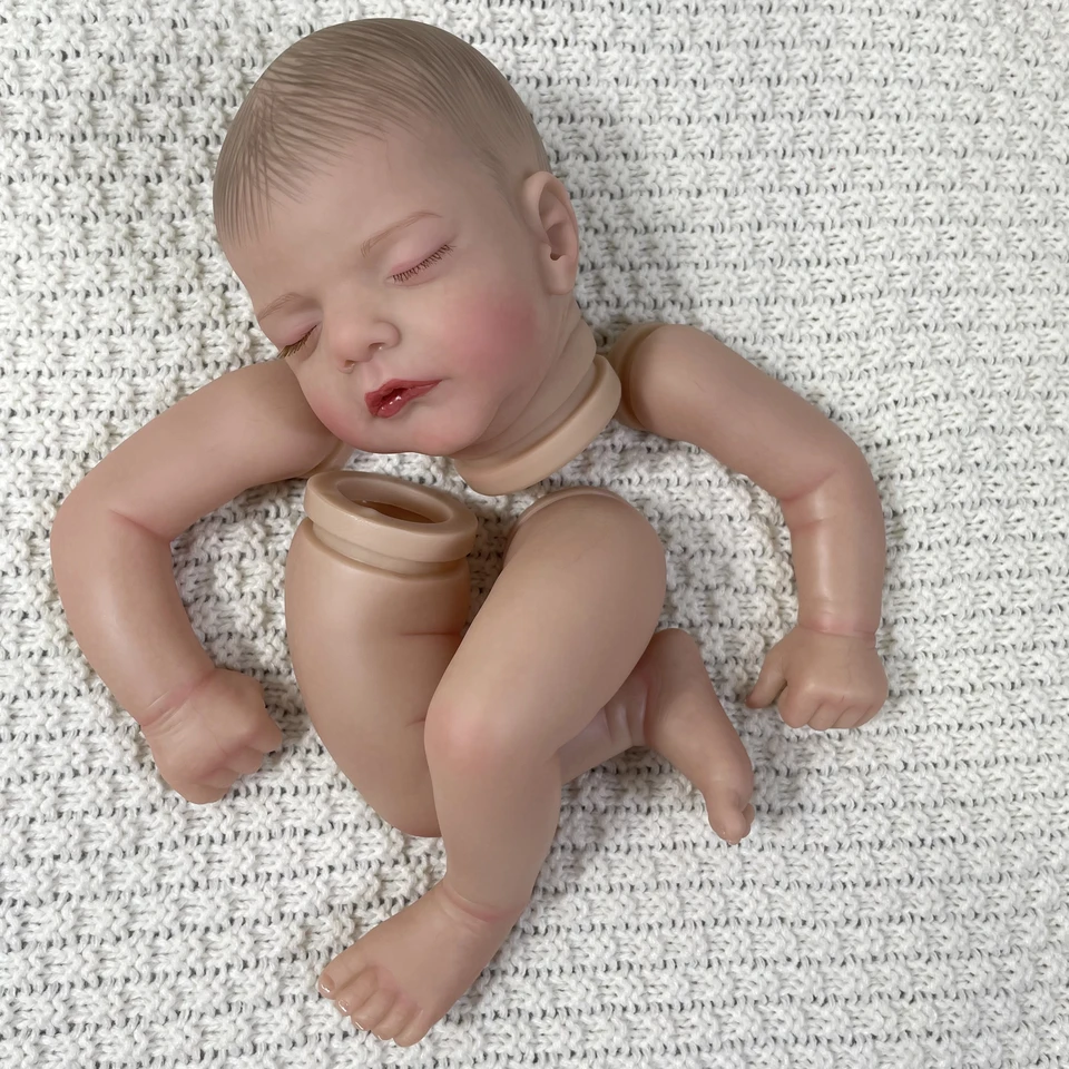 19Inch Already Painted Reborn Doll Parts Sam Lifelike Baby 3D