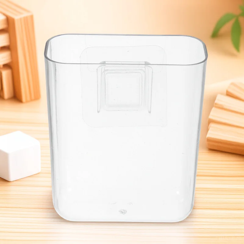 

Transparent Storage Box Desktop Pen Holder Wall Mount Pencil Organizer for Makeup Tools Rulers Stationery Container Clean