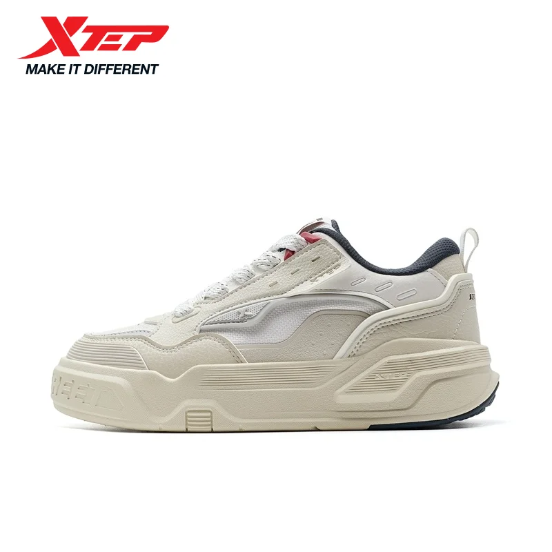 Xtep Skateboarding Shoes for Women 2025 Summer Lightweight Mesh Breathable Fashion Retro Street Style Leisure Shoes 875218310004