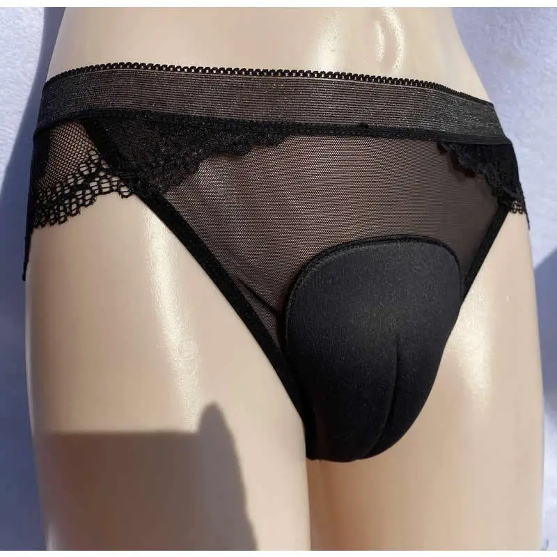 LGBT Control Panty Hiding Gaff lingerie Underwear Crossdresser Transgender Shemale Camel Toe Briefs Sissy Panties