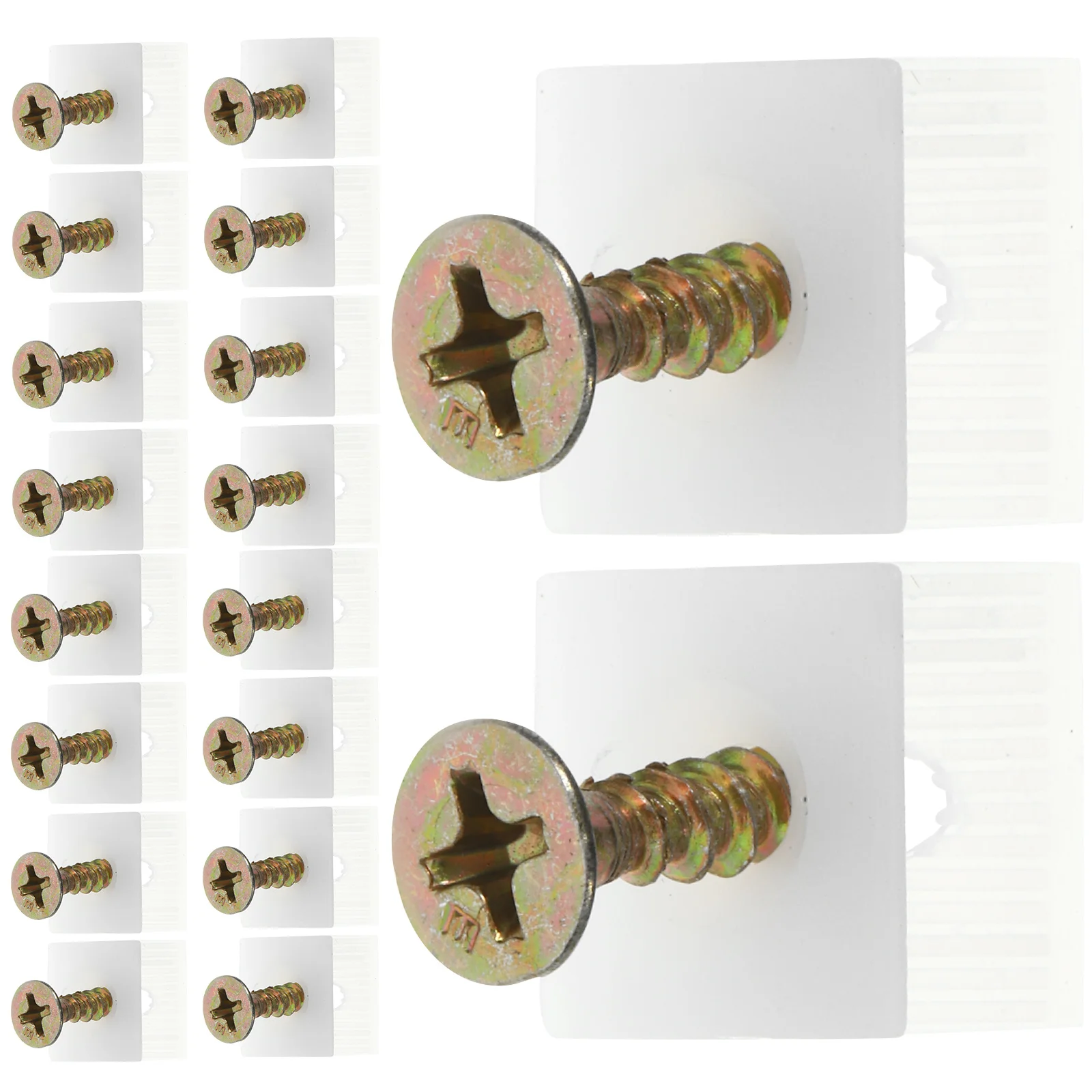 

50Pcs Drawer Bottom Support Wedges Sagging Fix Reinforcement Kit Home Commercial Use Screws Included Wedge for Home
