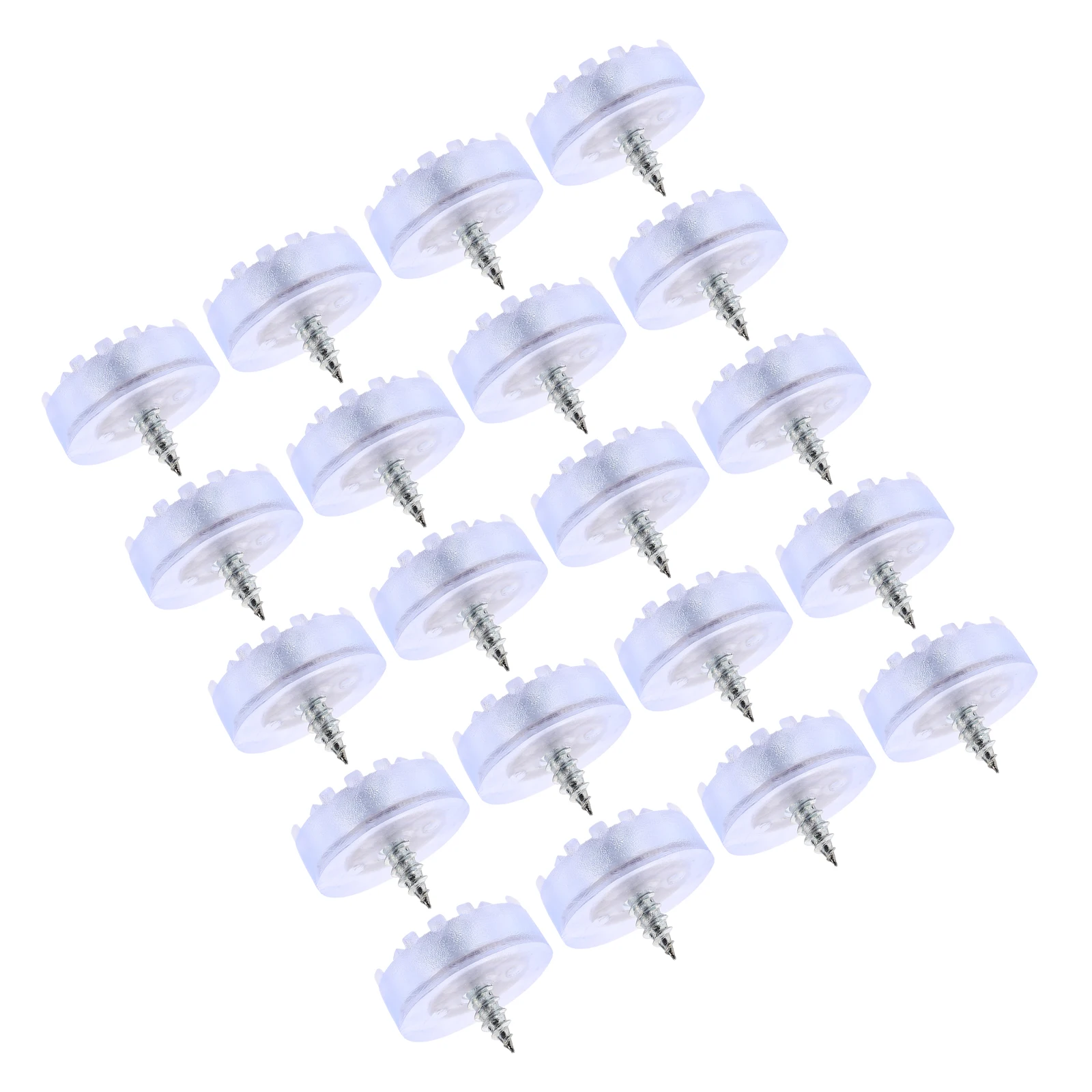 

20Pcs Screw-on Rubber Furniture Feet Chair Legs Non-Slip Furniture Legs Anti-Scratch Floor Protectors for Sofas Tables Cabinets