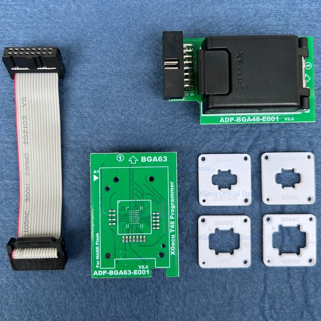 XGecu T48 BGA48 BGA63-DIP48 Adapter 2 w 1 Gniazdo IC ADP-BGA48-0.8 ADP-BGA63-0.8, Nowy uchwyt sondy z podwójną głowicą, długa żywotność obsługi