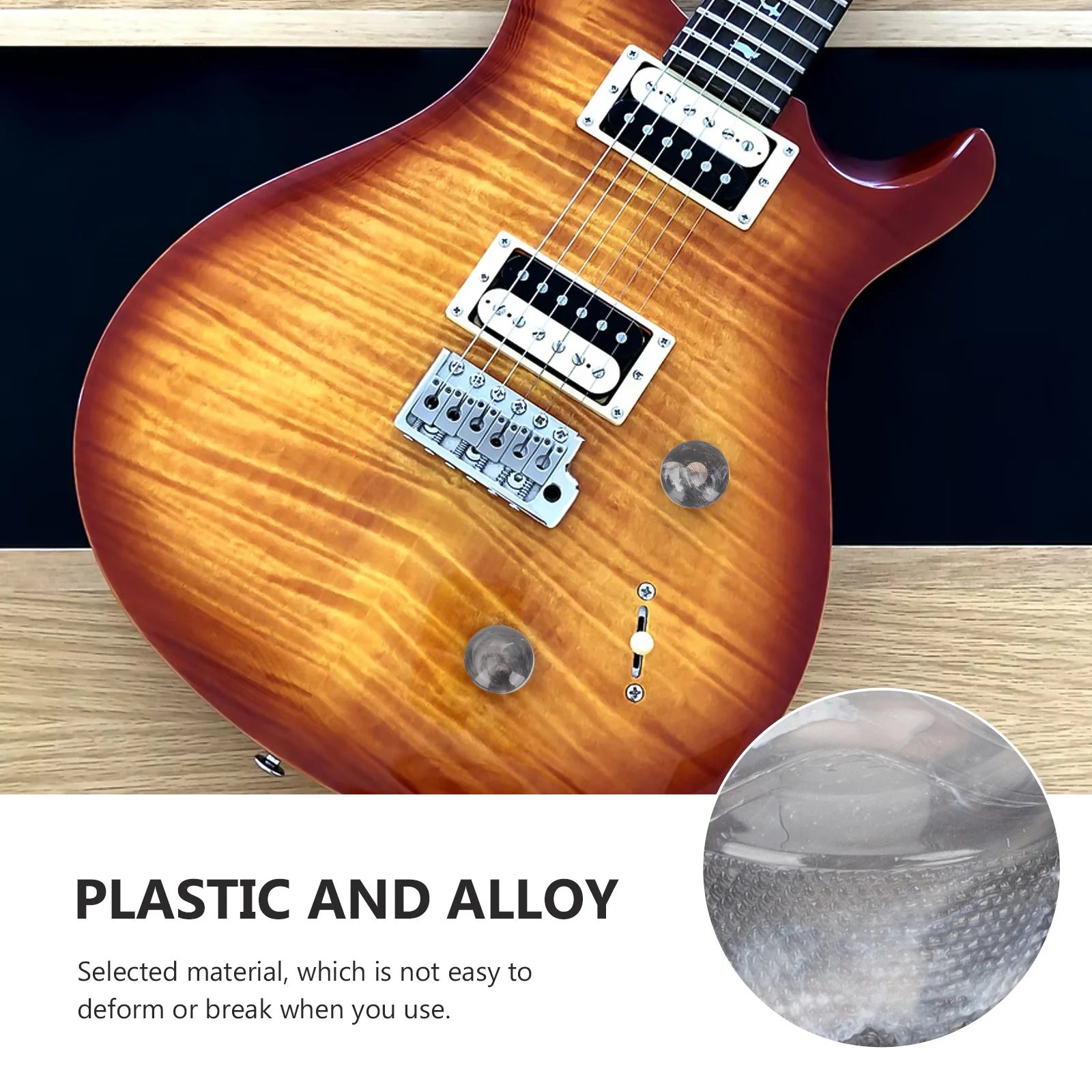 

1 set 1 Set Electric Guitar Knobs Volume Tone Control For Electric Bass Durable Plastic Rotary Audio Controls Guitar Accessory