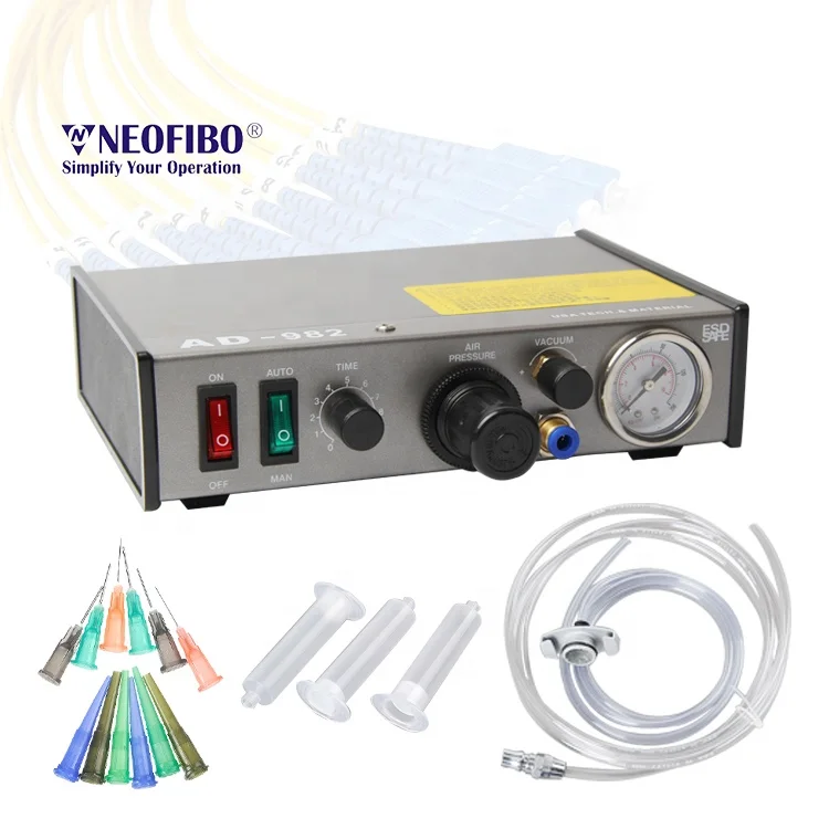 Neofibo EIM-200 Ab Glue Dispenser Fiber Optic Epoxy Injecting Machine for Patch Cord Production Line