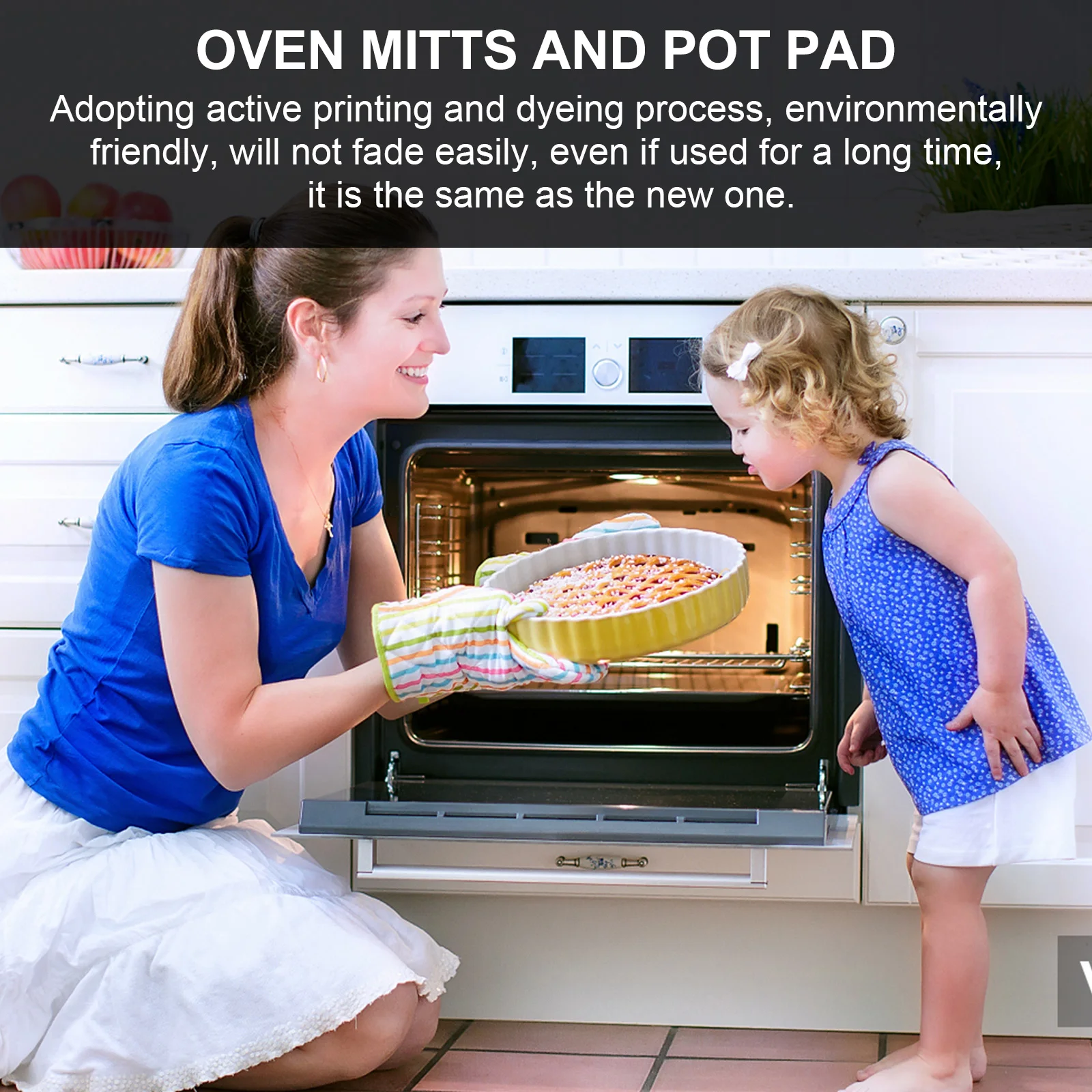 

Silicone Oven Gloves Holder Potholder Mitts Kitchen and Holders Hot Pan Mat Pads Vintage Miss