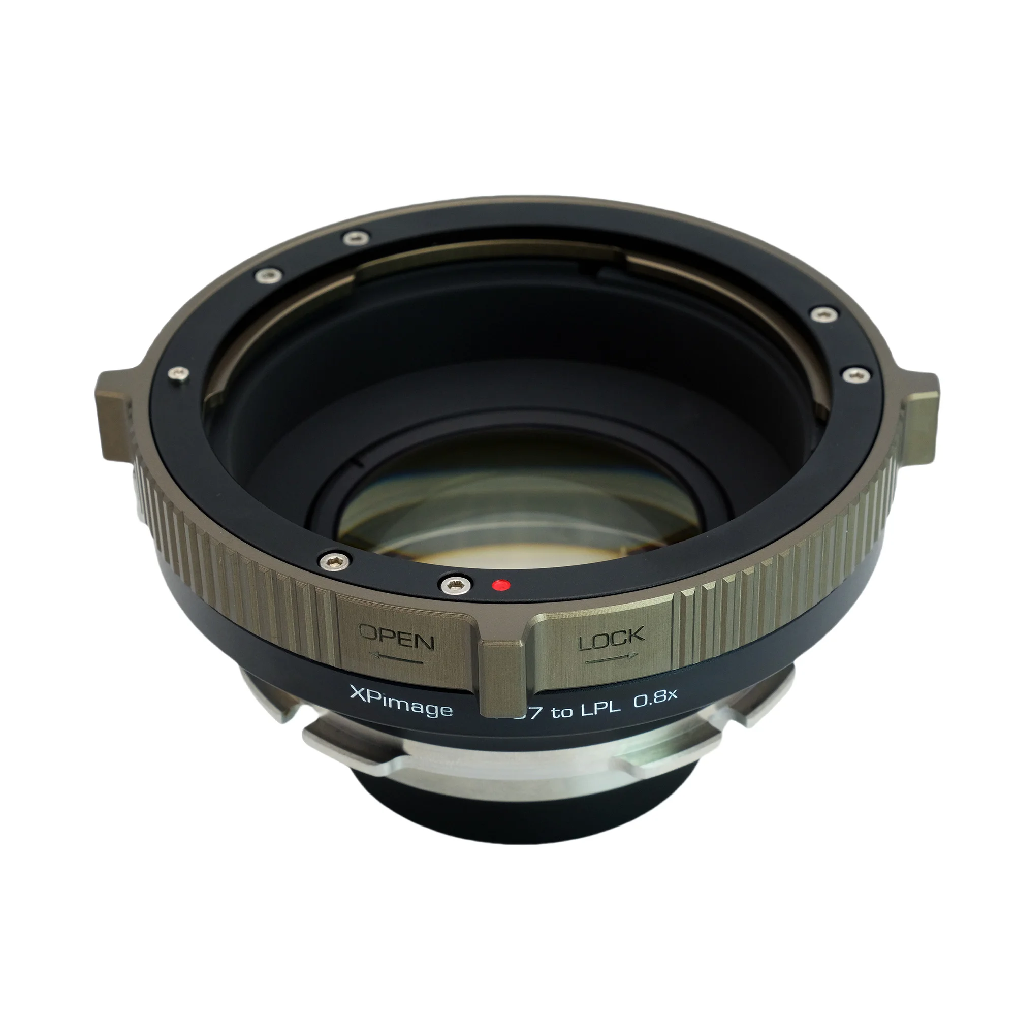 XPIMAGE Speed Booster 0.8X  Optical Focal Reducer Lens Mount Adapter for Pentax 67 Lenses to ARRI LPL Camcorders Cinema Cameras