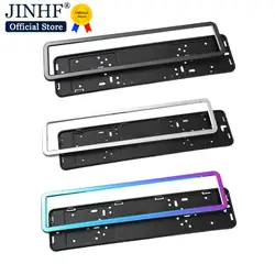 1Set Universal Car UK EU Euro European German Russian License Plate Holder Frame Metal And Plastic Plate Holder Frame