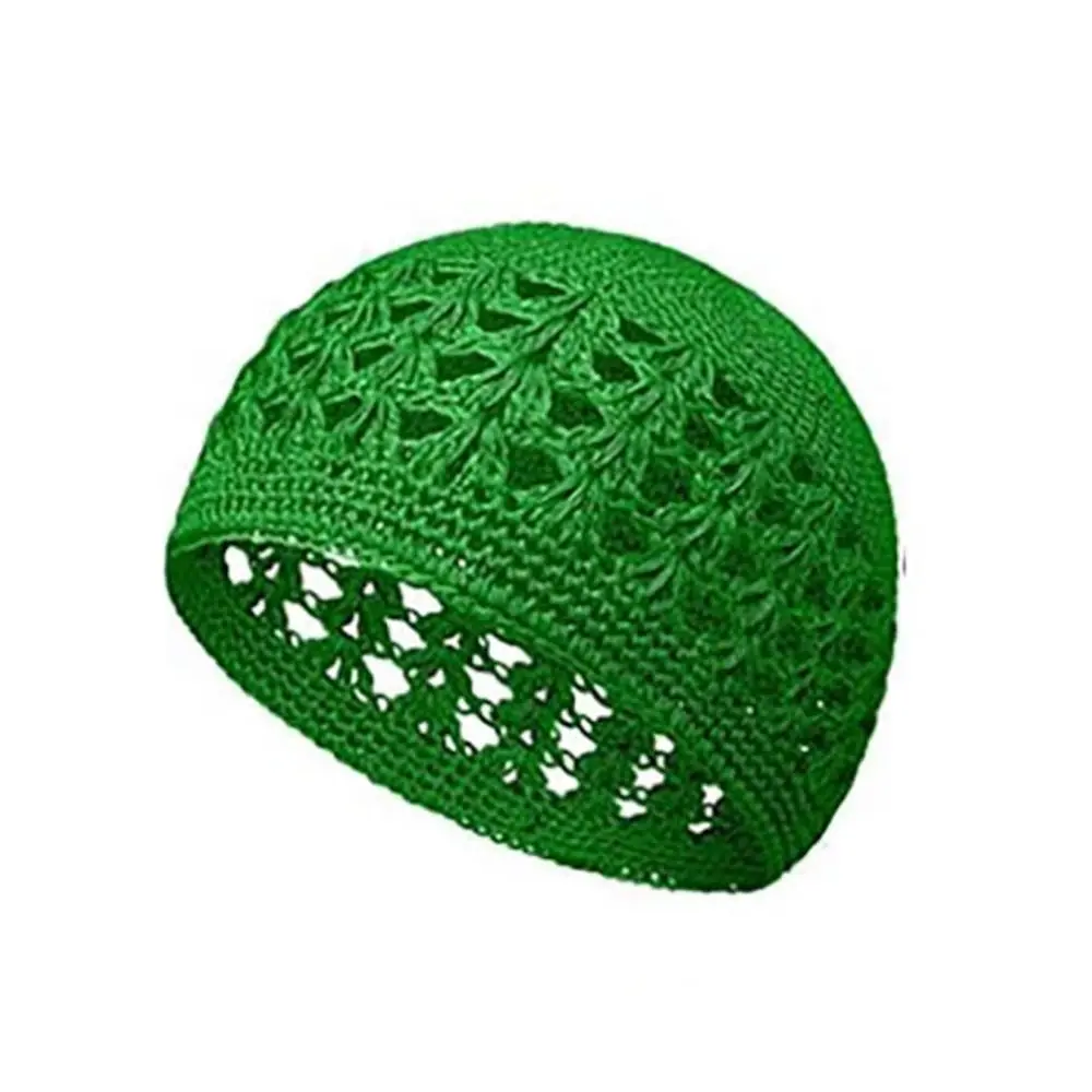 

Fashion Knitted Crochet Beanie Hats Solid Color Stretchy Kufi Hat Handmade Winer Warm Cotton Skull Cap Skullies & Beanies