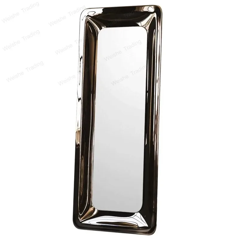 Modern Light luxury Artistic Creativity Design High Definition Full-Body Mirror Bedroom Exquisite Advanced Change Clothes Mirror